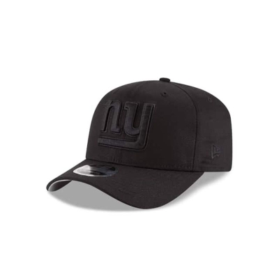 New York Giants Gorra | New Era NFL Black On Black Stretch Snap 9fifty Snapback Cap Mexico - Negros